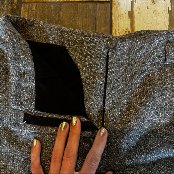 Jones New York wool blend work pants. Wide leg. Petite Small. Fall or winter. - Picture 6 of 9